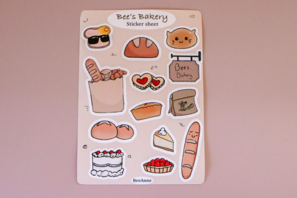 Bee's Bakery Sticker Sheet